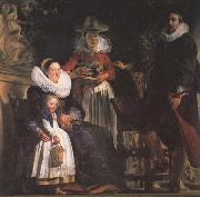 Jacob Jordaens The Artst and his Family (mk45) oil painting on canvas